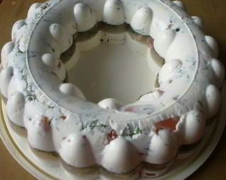 Лососево-креветочный торт