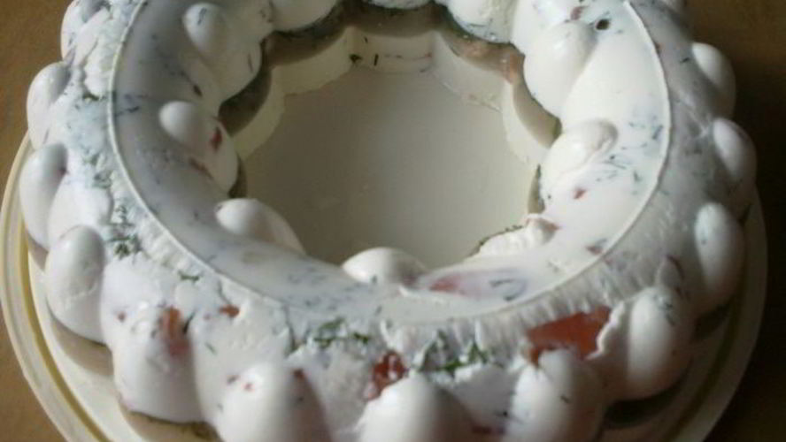 Рецепт лососево-креветочный торт