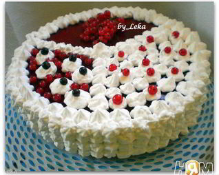 Маковый торт с баварскими муссами