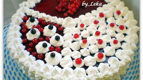 маковый торт с баварскими муссами