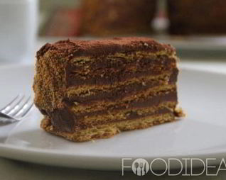 Медово-шоколадный торт