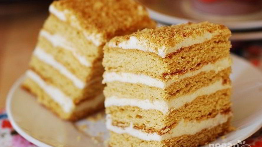 Рецепт медовый торт с заварным кремом