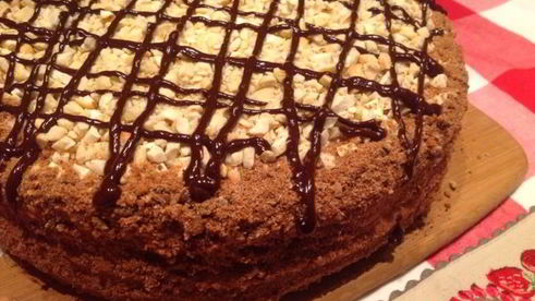 медовый заварной торт