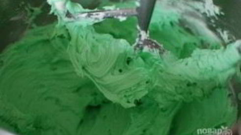 мятная прослойка в торт