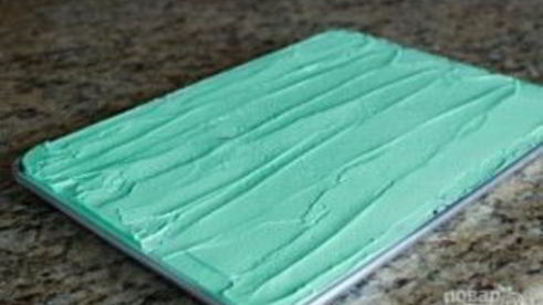 мятная прослойка в торт