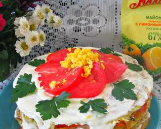 Овощной торт