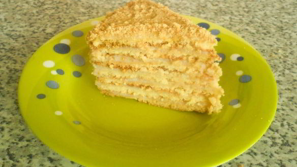 Рецепт Песочный торт с заварным кремом