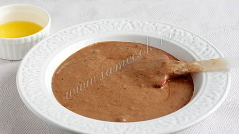 шоколадный бисквит со сливочным маслом