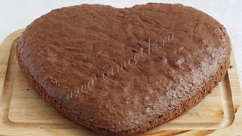 шоколадный бисквит со сливочным маслом