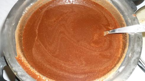 шоколадный торт с медовой нугой