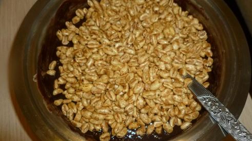 шоколадный торт с медовой нугой