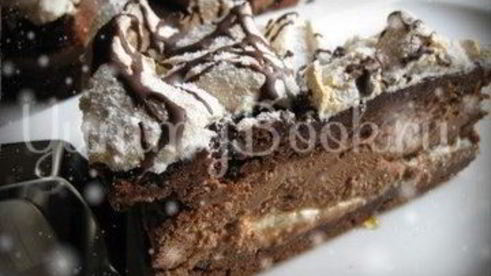 шоколадный торт с меренгой и маскарпоне