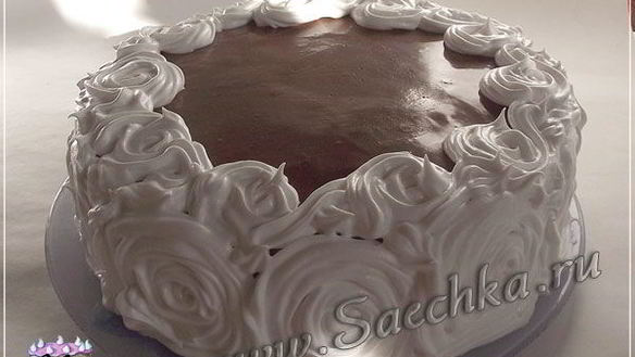 Рецепт Шоколадный торт с винным желе