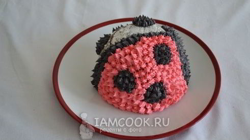 торт божья коровка