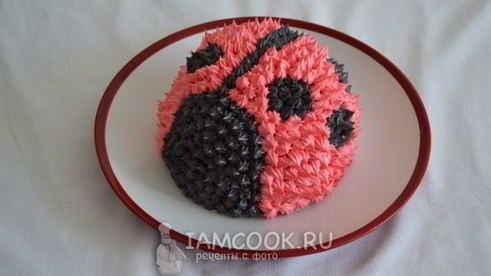 торт божья коровка