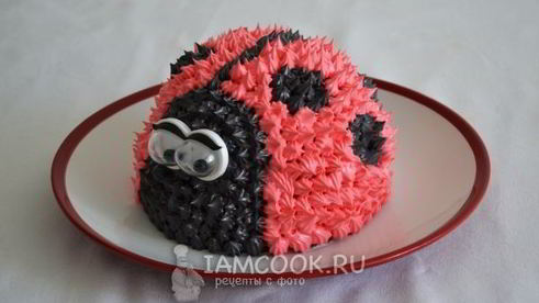 торт божья коровка