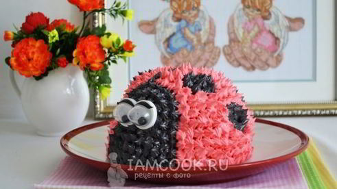 торт божья коровка