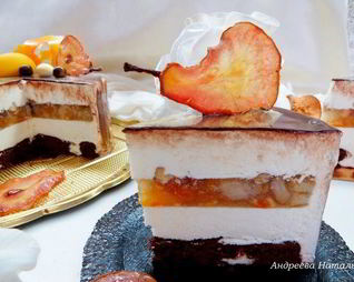 Торт Бри-груша-херес