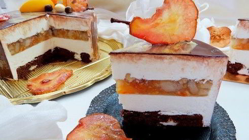 торт бри-груша-херес