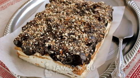 торт из печенья и творога