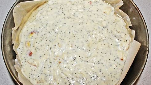 торт королевский с маком, орехами, изюмом