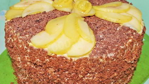 торт королевский с маком, орехами, изюмом