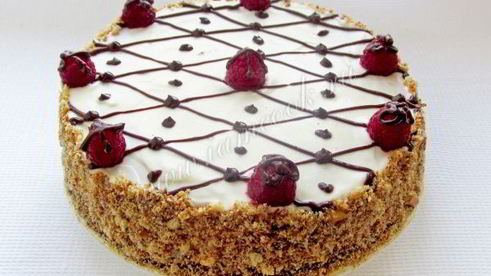 торт малинка в сметане