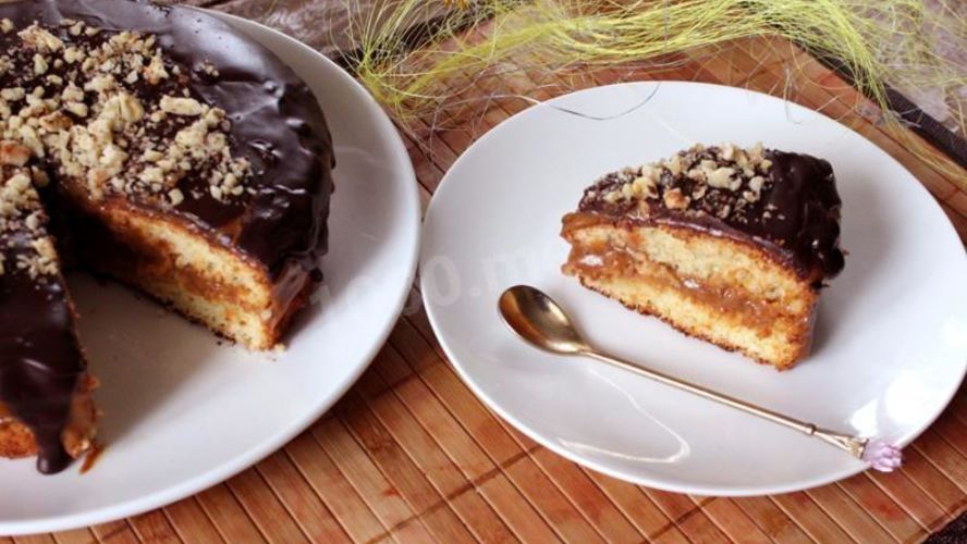 Рецепт торт медовый бисквит с вареной сгущенкой