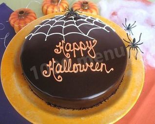 Торт на Хэллоуин шоколадный