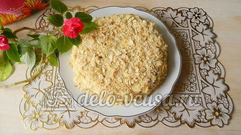 торт наполеон с заварным кремом