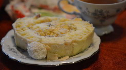 торт-рулет рафаэлло