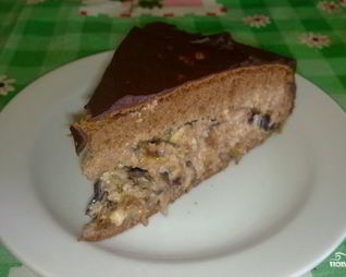 Торт с черносливом и грецким орехом