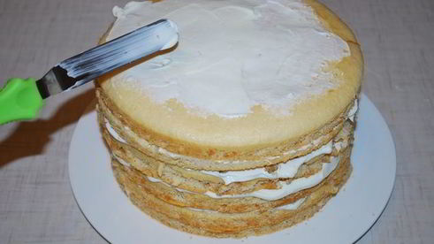 торт сливочные снежинки