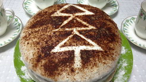 торт зимняя сказка