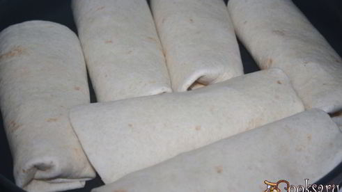 тортильи с курино-овощным салатом