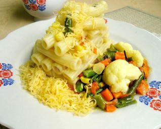 Тортильони с итальянской овощной смесью