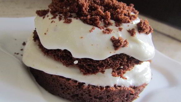 Рецепт Творожный торт с йогуртом и какао