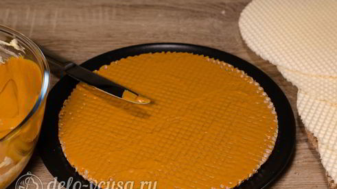 вафельный торт со сгущенкой