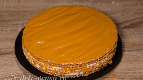 вафельный торт со сгущенкой