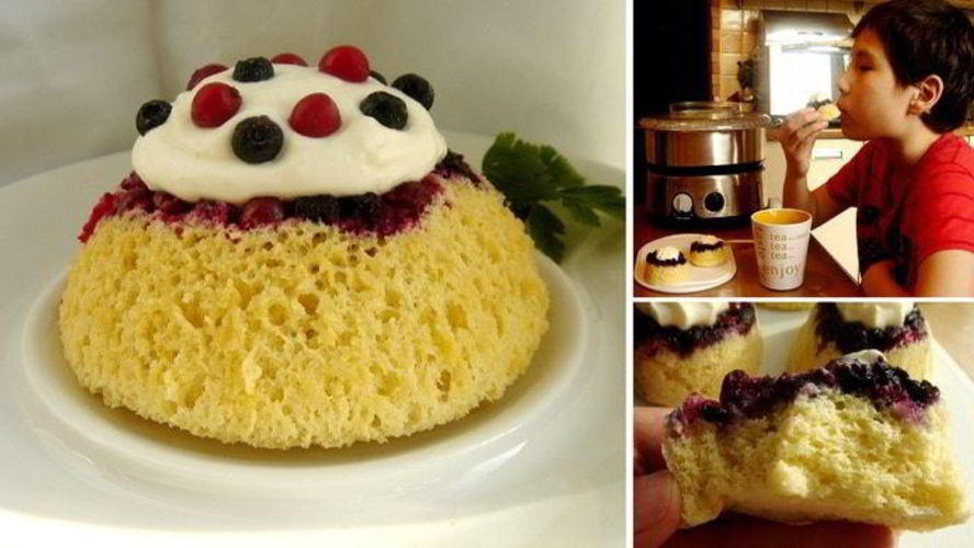 Рецепт ягодные бисквиты