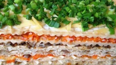 закусочный селедочный торт