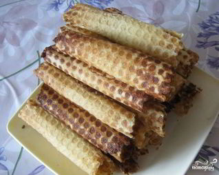 Трубочки со сгущенкой