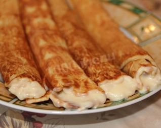 Вафельные трубочки с кремом