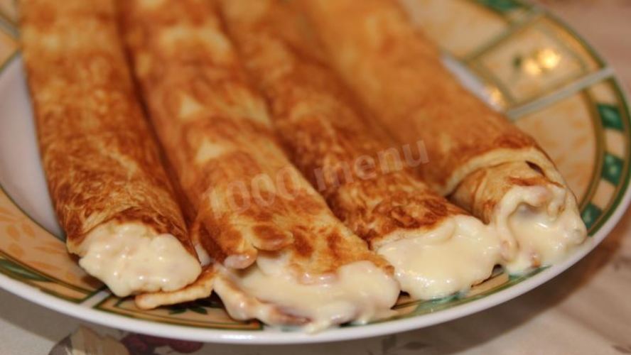 Рецепт вафельные трубочки с кремом