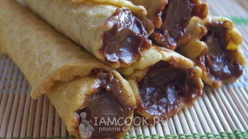 вафельные трубочки со сгущенкой
