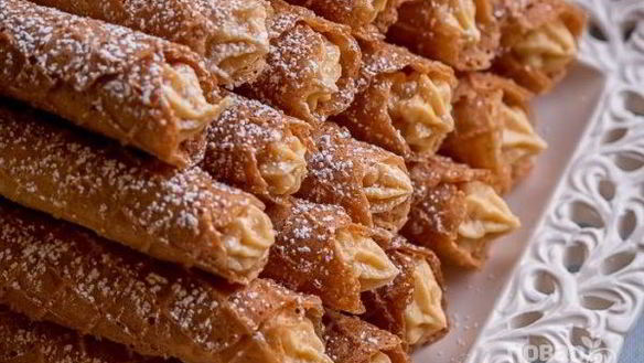 Рецепт Вафли с вареной сгущенкой