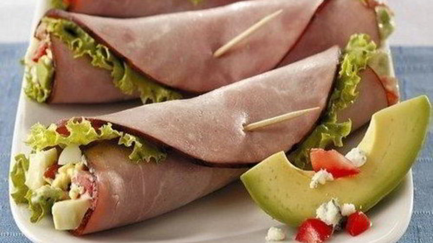 Рецепт ветчинные конвертики с овощной начинкой