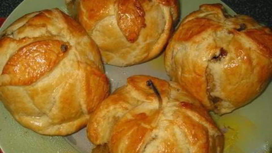 Рецепт яблоки в тесте, запеченные в духовке