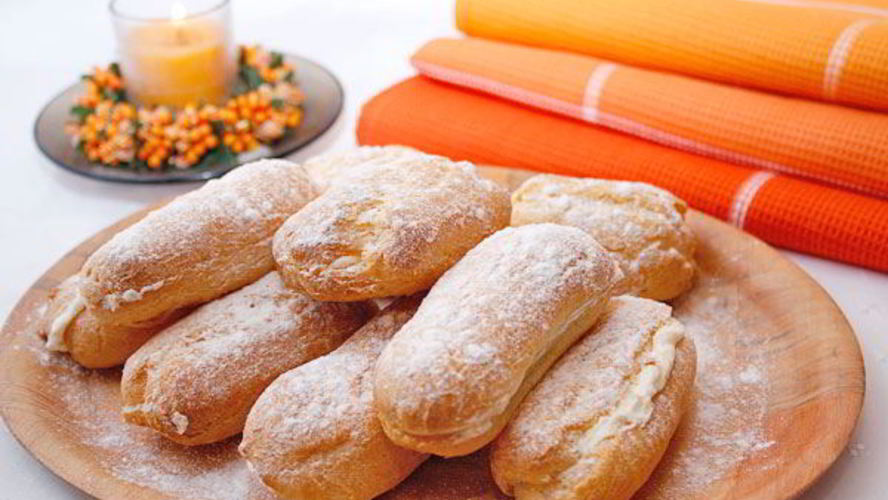 Рецепт эклеры со сливочным кремом