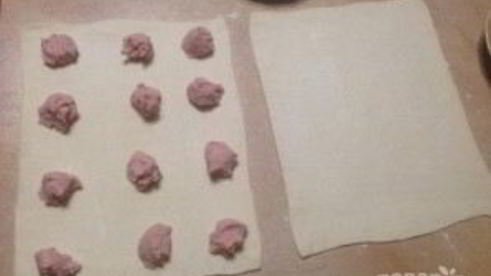 закусочные слойки с паштетом